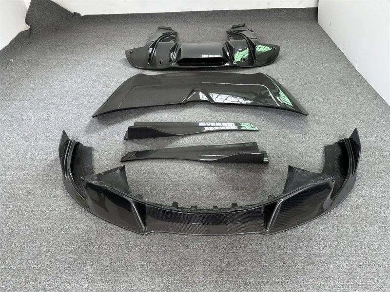 720S Vorsteinr Style Carbon Fiber Body Kit Car Front Lip Rear Diffuser Fender Side Skirts for  720s